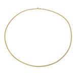 70 cm long curb chain in 585 yellow gold, closed horizontally