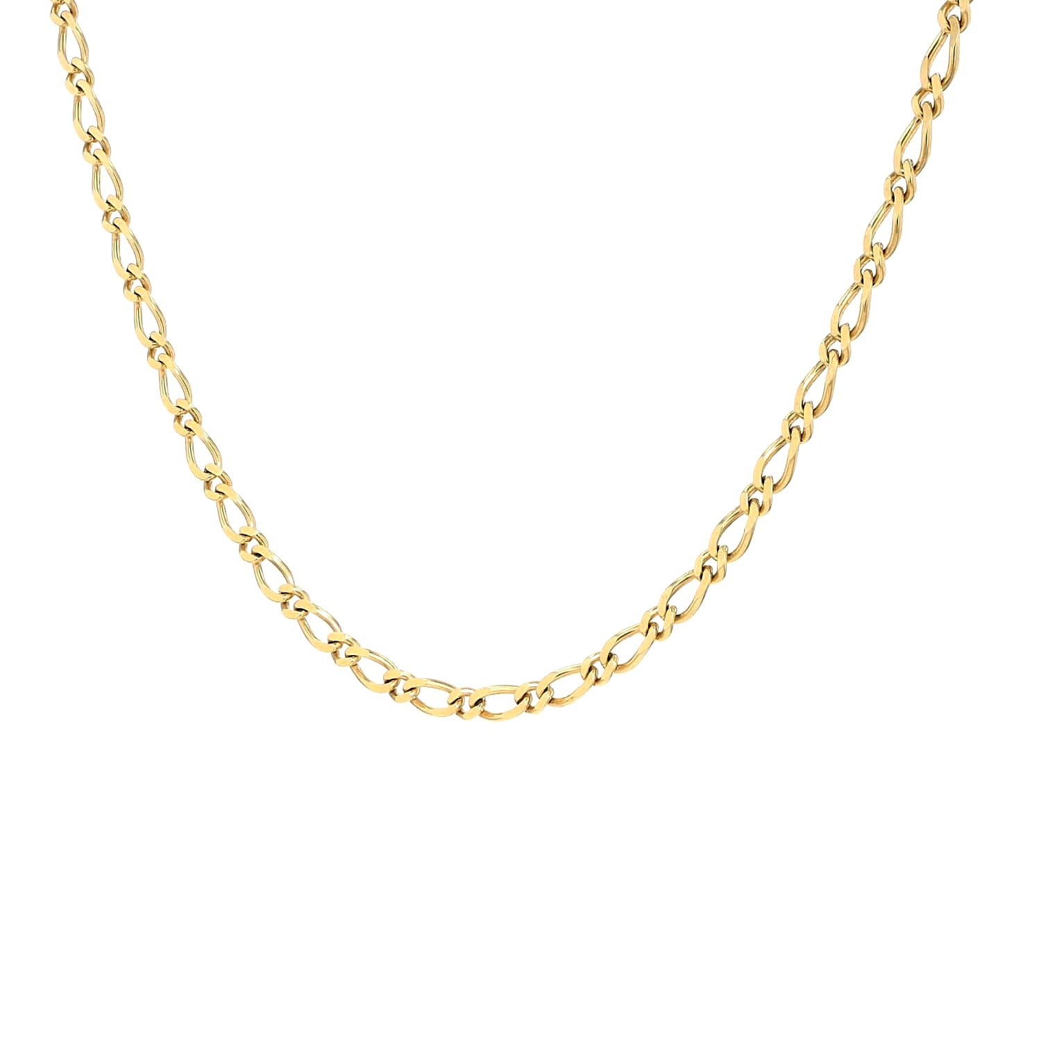 Kurze Gliederkette in 750er Gelbgold, hängend frontal