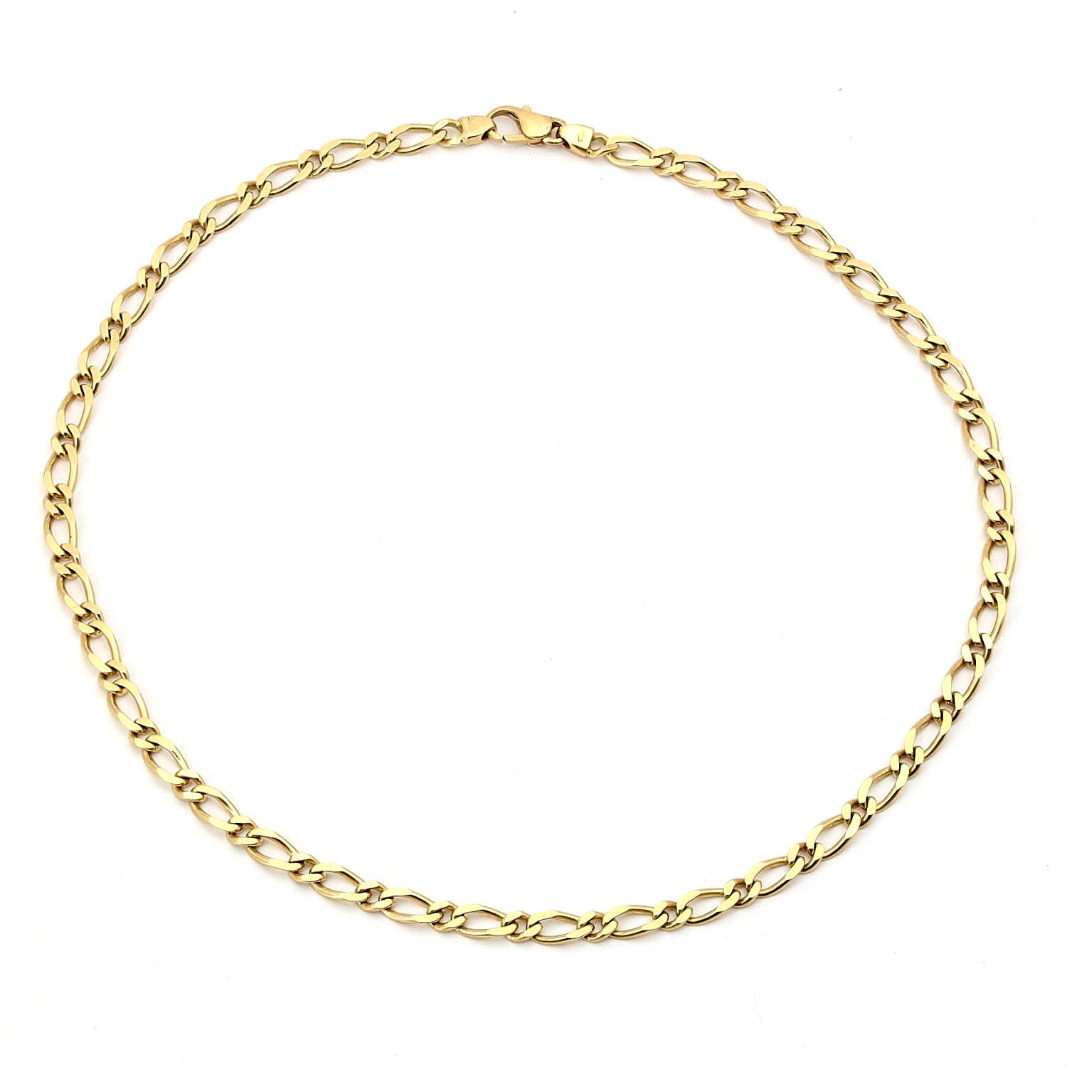 Kurze Gliederkette in 750er Gelbgold, liegend geschlossen