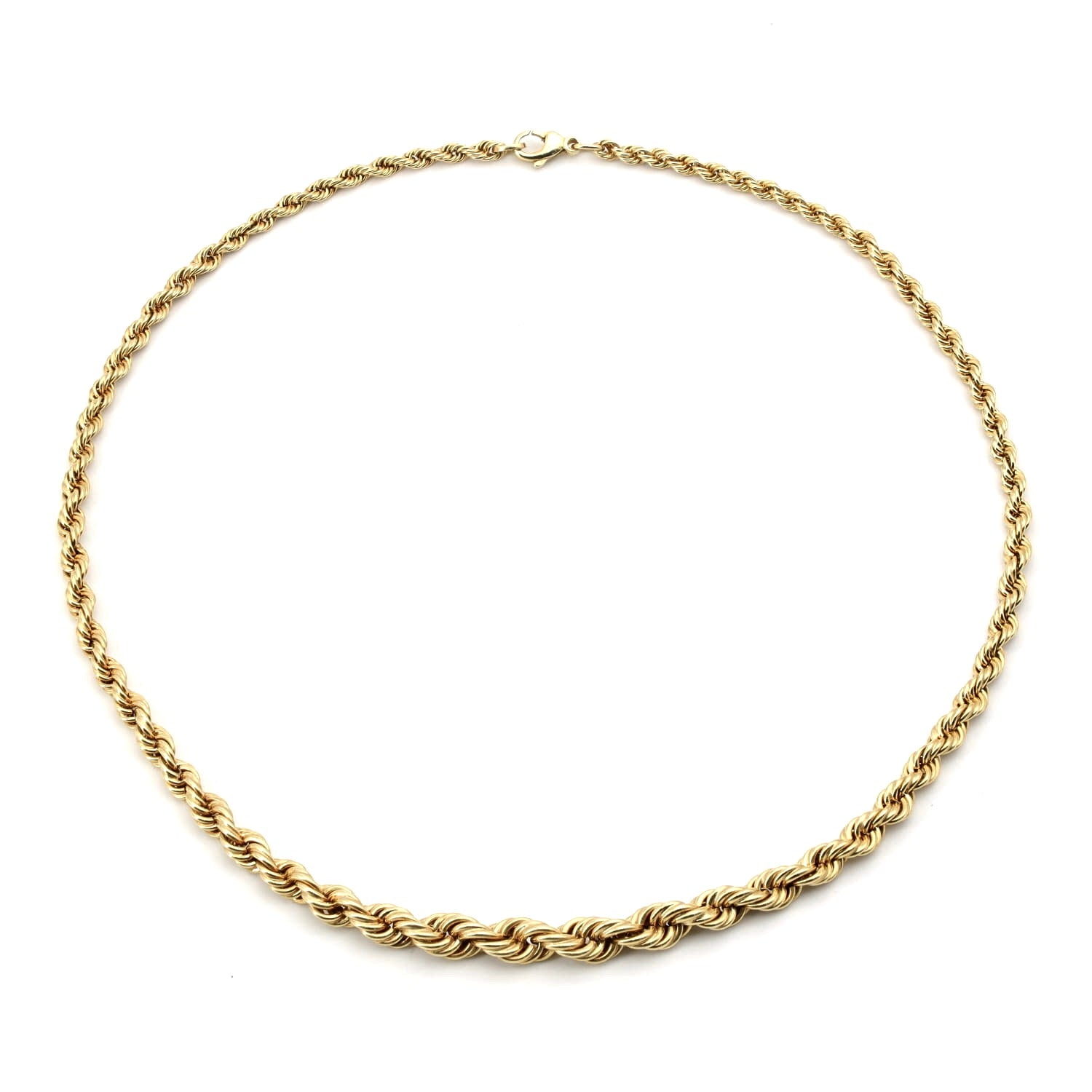 Kordelkette in 585er Gelbgold, leiernd geschlossen